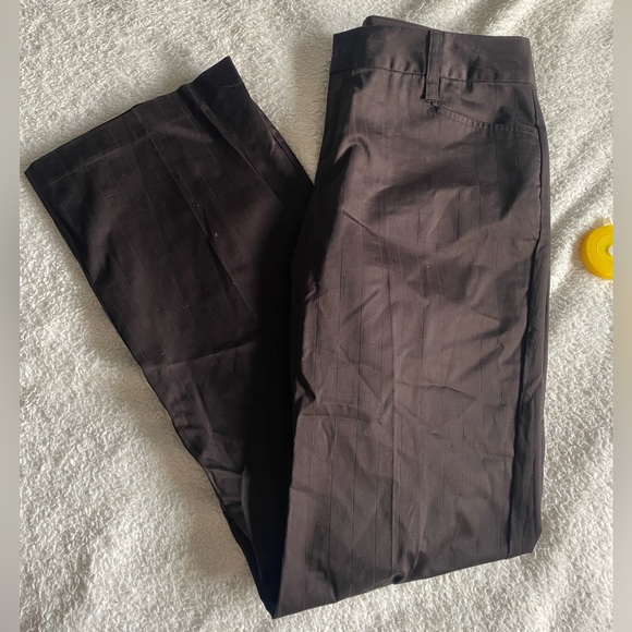 JACOB Brown Stripped Dress Pants - Picture 4 of 5